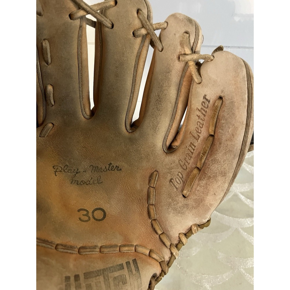 Vintage HUTCH Play-Master Model 30 Leather Baseball Left Glove (For RH Throwers) - Picture 2 of 10